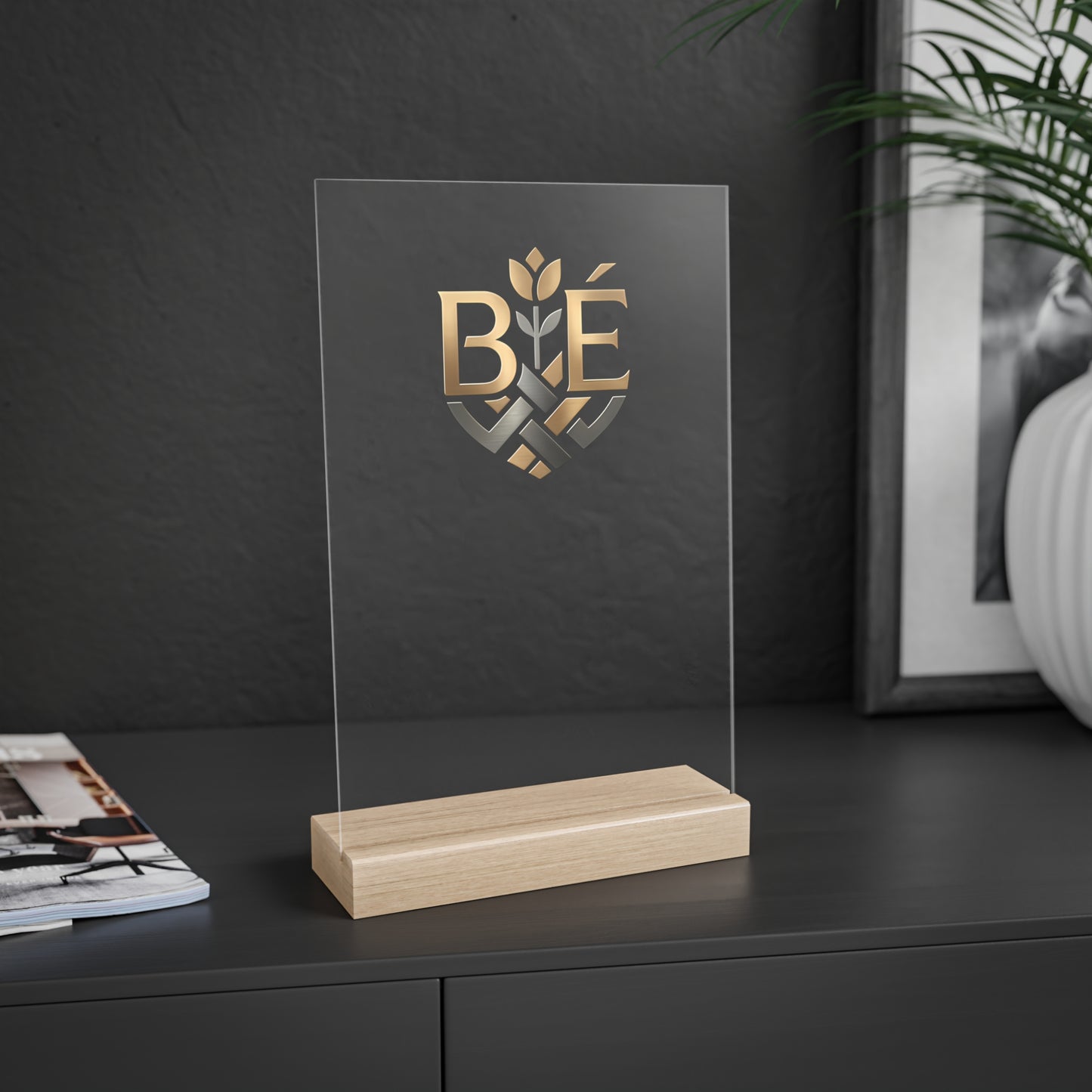Blommé - Acrylic Desk Sign