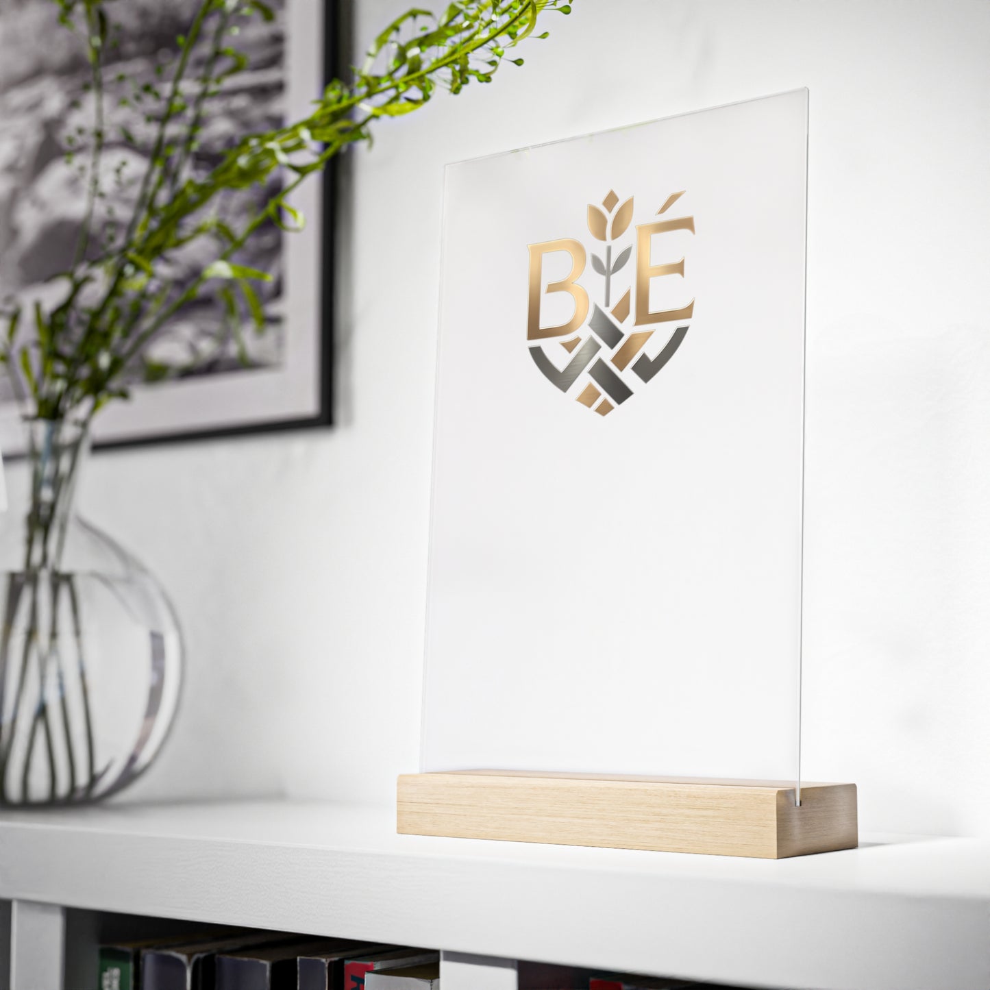Blommé - Acrylic Desk Sign